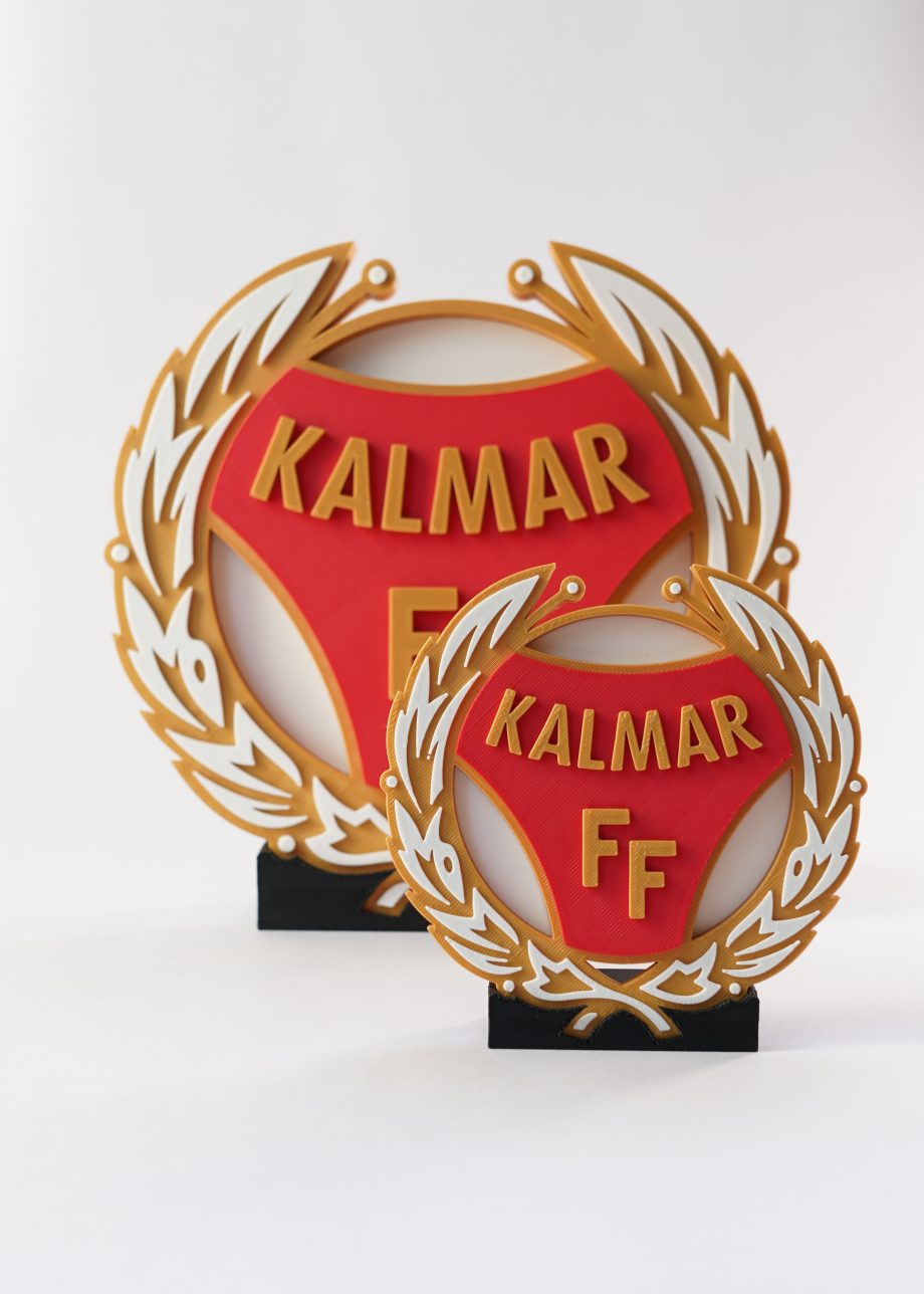 Emblem i 3D med bordsstativ 12 cm