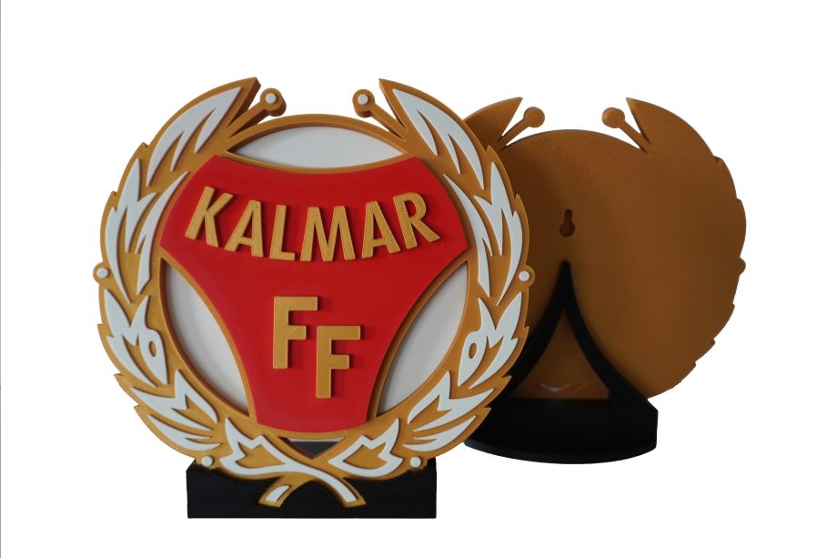 Emblem i 3D med bordsstativ 12 cm