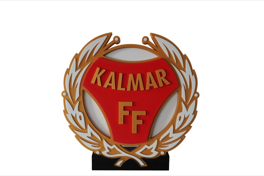 Emblem i 3D med bordsstativ 12 cm