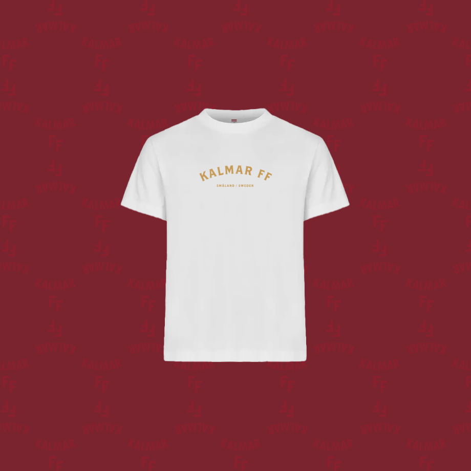 Vit T-Shirt – Kalmar FF Småland/Sweden