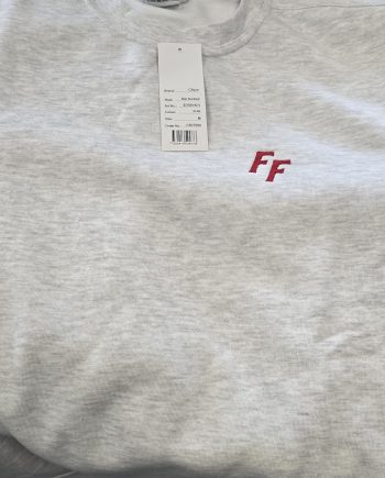 Tröja grå FF röd brodyr